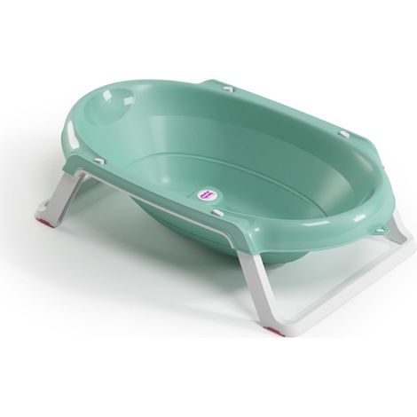 Okbaby Onda Slim - Bañera Plegable para Recién Nacido 0-12 Meses - Azul (1/5)