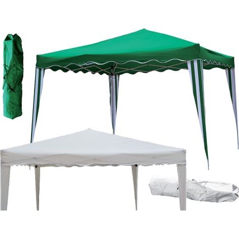 Gazebo pieghevole per esterno Camel bianco 3x3 struttura in acciaio (1/5)