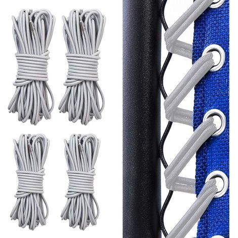 Lot de 4 cordons élastiques pour fauteuils zéro gravité – Longueur 1,3m et 2,2m – Corde tressée multibrins résistante – Compatibles Lafuma-ARCAN (1/5)