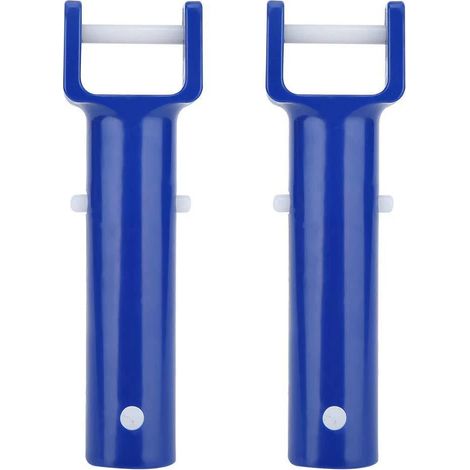 Lot de 4 poignées bleues pour spa et aspirateur de piscine, flexibles et faciles à nettoyer. (1/5)