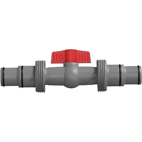Raccord de tuyau de piscine droit 1,5 pouce à 1,5 pouce avec vanne pour piscine de jardin ou de maison (1/5)