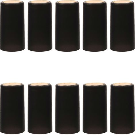 100 capsules thermorétractables pour bouteilles de vin-6.00X2.80X2.80CM-Black (1/4)