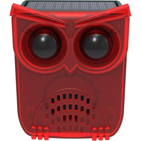 Détecteur de mouvement panneau photovoltaïque - Alarme avec 13 sons - 129 dB - Bruit de tir - LED gr (1/5)