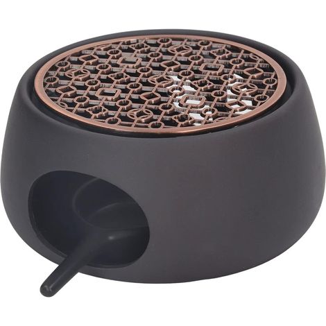 Chauffe-Théière En Céramique, Chauffe-Plat Avec Tapis En Fer Et Bougeoir Pour Théière En Verre, Chauffe-Bougie Universel, Chauffe-Théière Pour Préparer Du Thé Et Du Café (C-Pad) (1/5)