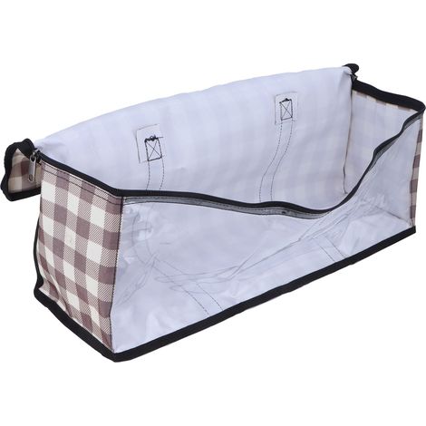 Aufbewahrungstasche, transparent, großes Fassungsvermögen, staubdicht, aus PVC-Folie, ideal für Reisen, Studentenwohnheim, Camping, Kaffeesatzlagerung (1/5)