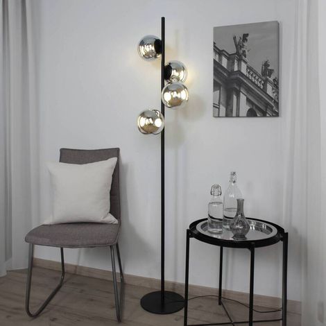 [NEUWERTIG] B-Ware ECO-Light Stehlampe Standlampe LED Glas silberfarben Wohn Esszimmer 160 cm 4-flg (1/2)