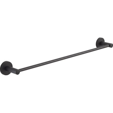 Gedy Porta Asciugamani da Parete Felce Plus Nero Opaco Acciaio Inox