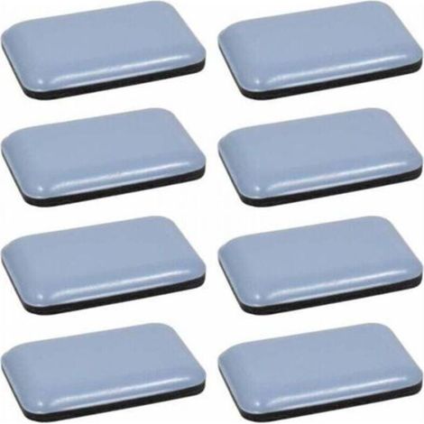 8x Téflon PTFE autoadesivo retangolare 35 x 25 mm Pattino en téflon Protection pour pavimenti Parquet Gambe di sedie Mobili