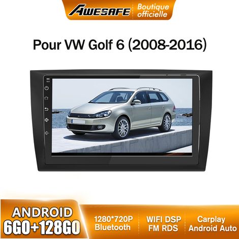 AWESAFE Autoradio Android 13 pour VW Golf 6 (2008-2016) 6Go+128Go avec 9'' Écran Tactile Carplay GPS WiFi Bluetooth Android Auto (1/5)