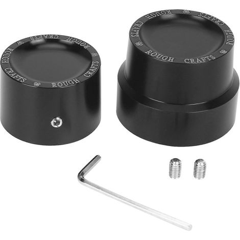 Cycle Achsabdeckungsmutternsatz Achsmutterkappensatz für Sportster XL 883 1200 Ing V-R (1/5)