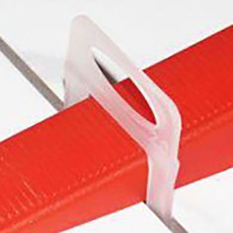 100 Pces Système de nivellement de carrelage, cales d'espacement PVC, niveleur de sol pour chantier (1/5)