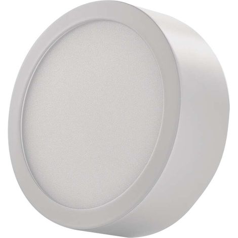 LED Einbauleuchte rund IP20 silber neutralweiß 7,6 W 120 x 40 mm (1/5)
