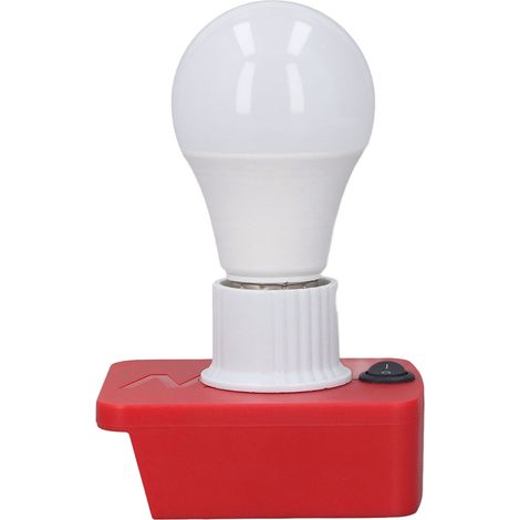 Ampoule LED portable E27 avec adaptateur pour batterie M18 18V Lithium (1/5)