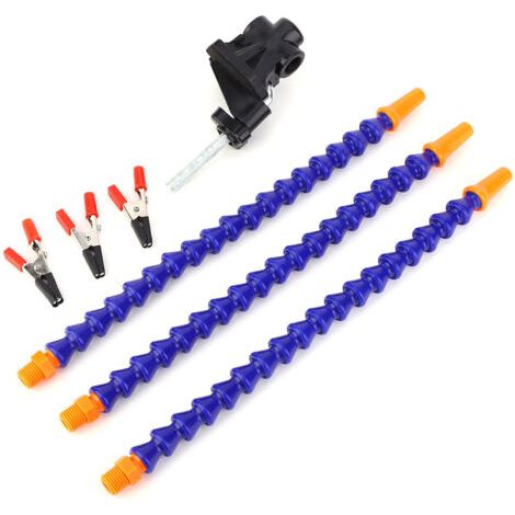 Soporte de soldadura flexible multifuncional azul de 3 brazos para reparación y fijación de placas de circuitos impresos. (1/5)