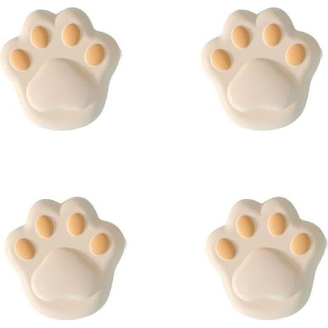 Lot de 4 protections d'angle en silicone souple pour table Abricot (1/5)