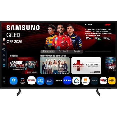Samsung – TV QLED 50 pouces 4K UHD – Résolution 3840 x 2160 – Processeur Q4 AI – Smart TV Tizen – 3 ports HDMI – Gaming Hub – HDR10+