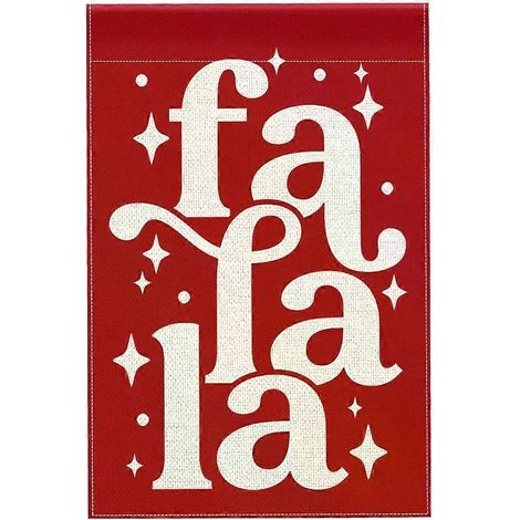Drapeau de bienvenue rouge de Noël pour jardin, décoration de cour extérieure, drapeau de maison double face, décorations de bienvenue (mât non inclus). (1/5)