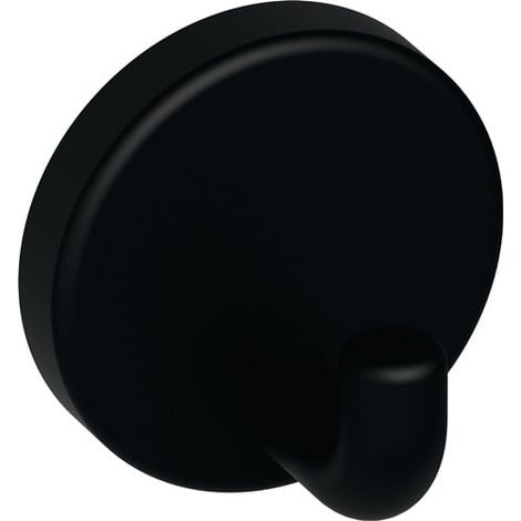 HEWI Einzelhaken 801.90B010 rechtwinklig gebogen 30 mm Polyamid ma 90 tiefschwarz - 801.90B010 90