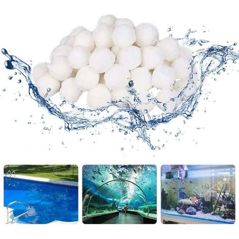 1000g Filter Balls for Swimming Pool Filter Ball for Outdoor Swimming Pool Fiber Filter for Swimming Pool Sand Filter Filtration (1/4)