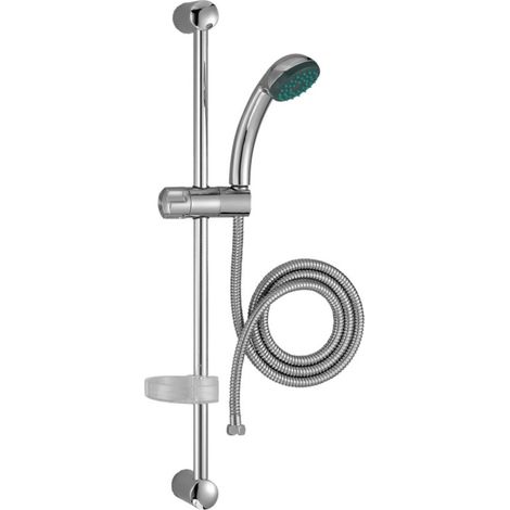 Ensemble de douche monojet ECO avec barre 60cm et flexible 175cm JACOB DELAFON E14320 CP