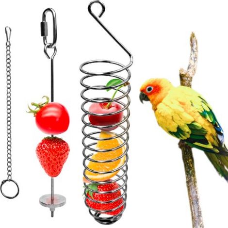 Lot de 3 jouets pour perroquets, petits et moyens, en forme de coquille de noix de coco, pour cage à oiseaux. (1/5)