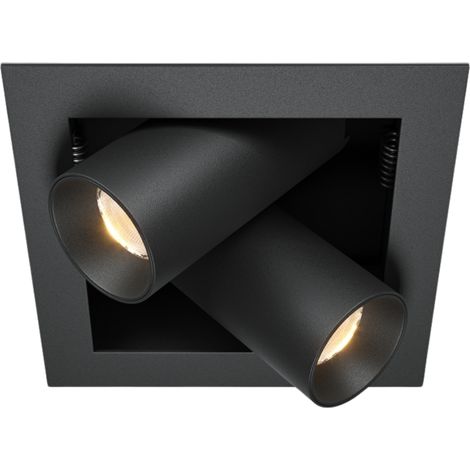 Maytoni Magnum Faretto da incasso doppio nero 3000K 1000lm (1/5)