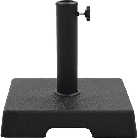 vidaXL Base per Parasole Quadrata in Poliresina 8 kg Nera