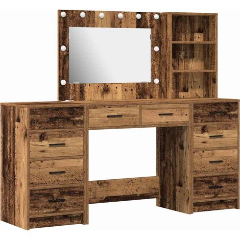 Maison Exclusive - Schminktisch 3 pcs Braun 40 x 41 x 135 cm Holz