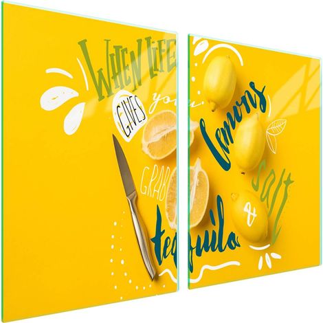 Plaque de protection en verre pour poêle 2x45x52 Fruits (1/5)
