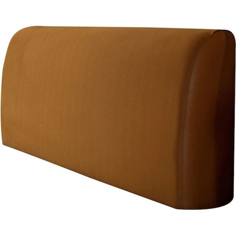 Housse de tête de lit, polyester, souple, marron, L (1,8 m) (1/5)