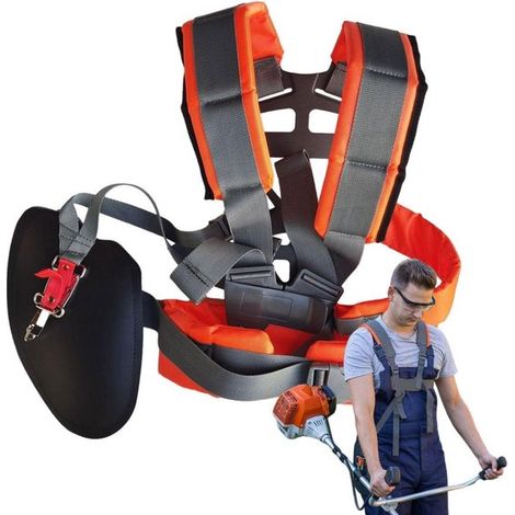 Tracolla per tagliaerba: tracolla ergonomicamente imbottita per tagliaerba, adatta ad adulti, anziani, giardinieri, giardinieri privati e professionisti del settore. (1/5)