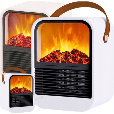 Riscaldatore ad aria per camino, climatizzatore domestico, elegante, LED, 1000 W (1/5)