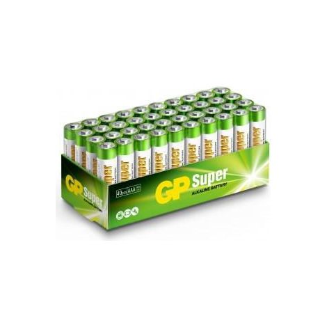 GP Battery Super Alkaline Batterie 1,5 V Mini Stylus AAA / 24 A / LR03 (40er-Pack)