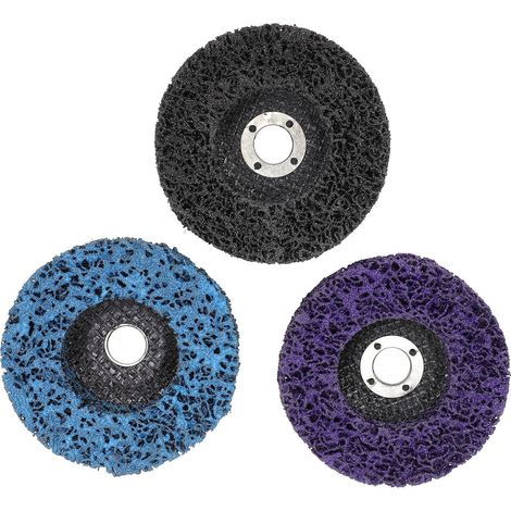 3 disques à polir 100x16mm, meuleuse à polissage en résine élastique, outil abrasif de meulage, lot de 3 (1/5)