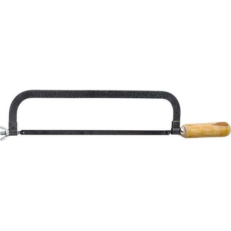 Sierra para metal con mango de madera 300 mm, ideal para cortar metales con precisión, hoja resistente, mango ergonómico de madera, diseño robusto y fácil manejo