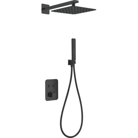 IMEX - columna ducha empotrada termostática negro