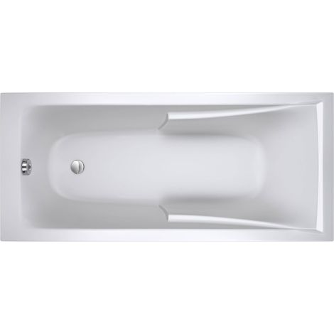 Jacob Delafon – Baignoire ilot Corvette 3 170x80 cm – Acrylique blanc brillant – Dossier réhaussé pour confort – Économie d'eau 111L