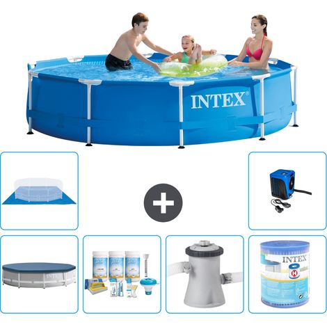 Intex Piscina con struttura Rotonda - 305x76 cm - 7-pezzi S41490 (1/5)