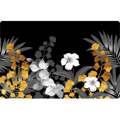 Set de Table Imprimé "Kely" 28x44cm Noir