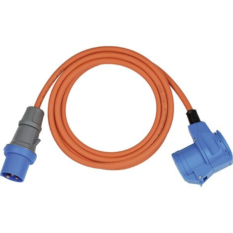 Brennenstuhl CEE Camping-Verlängerungskabel 3m Kabel in orange CEE230V/16A (1/5)