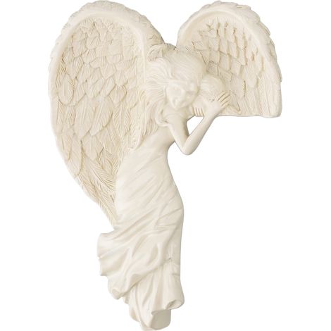 Décoration d'angle de porte : Ange en résine, sculpture murale d'angle droit, figurine 3D pour salon, chambre ou bureau (à gauche) (1/5)