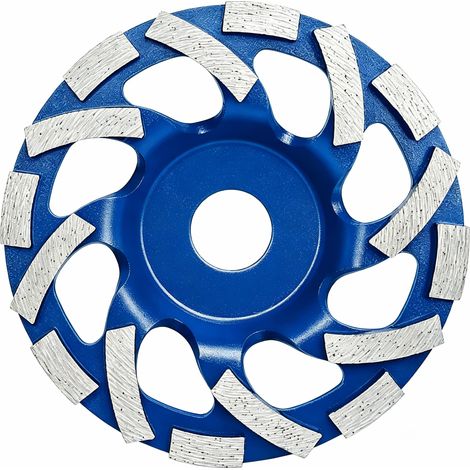 125-mm-Diamantschleifscheibe für Beton, Schleifscheibe zum Schleifen von Beton, Stein, Granit, Blau