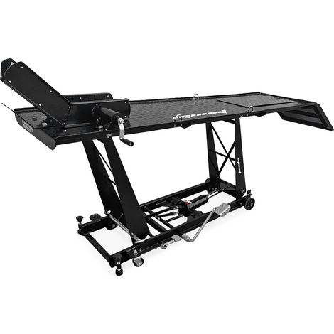 Elevador de moto hidráulico 450Kg 206x55 cm con rampa