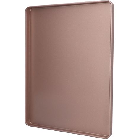Plaque de cuisson multifonctionnelle en acier au carbone, or rose, antiadhésive, pour pizza et pain. (1/5)