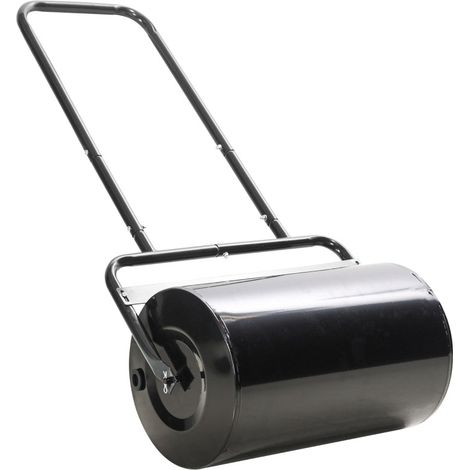 Rodillo para césped con asa en U, Ø32 cm, 38 L de agua o 62 kg de arena, metal negro OKMYHOME (1/5)
