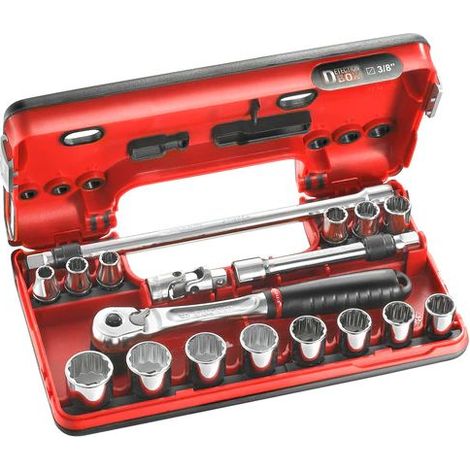 Jeu de douilles Facom 3/8" Carré 18 pièces ( Prix pour 1 )