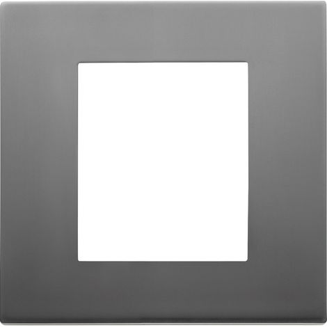 VIMAR - 30642.72 Plaque en acier inoxydable satiné 2M