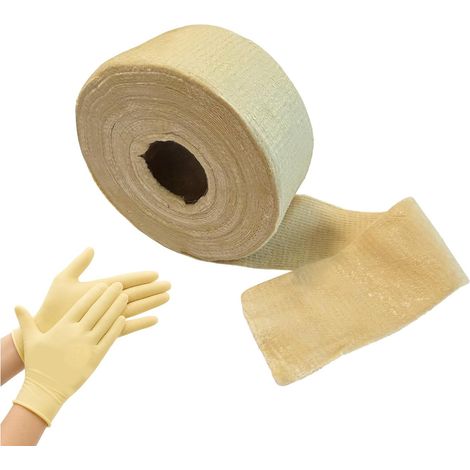 Bande De Protection Contre La Corrosion 50mm x 10m Avec Gants Ruban Pétrolatum Ruban Isolant pour Mise à La Terre, Piquet De Terre Et Connecteurs, Protection Étanche Anti-Rouille Extérieur (1/5)
