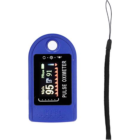 Oxymètre de doigt portable SpO2 moniteur saturation oxygène pulsations rythme cardiaque