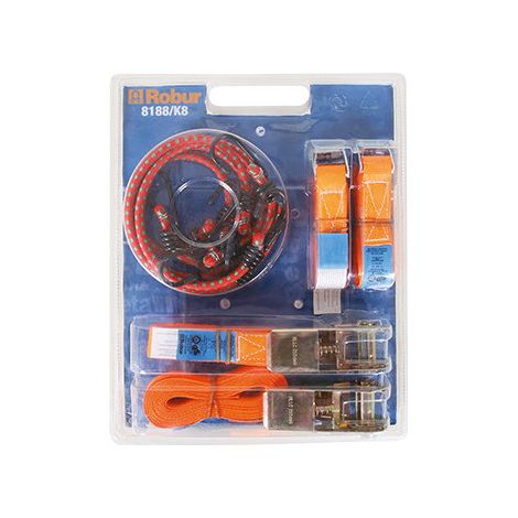 Kit de 8 piezas de correas de apriete y cuerdas elásticas 8188/K8 – Beta